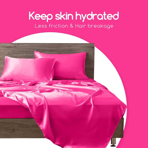 Oussum Silk Soft and Comfortable Pillow Case Cover for Hair and Skin Set of 2 - Picture 2 of 11